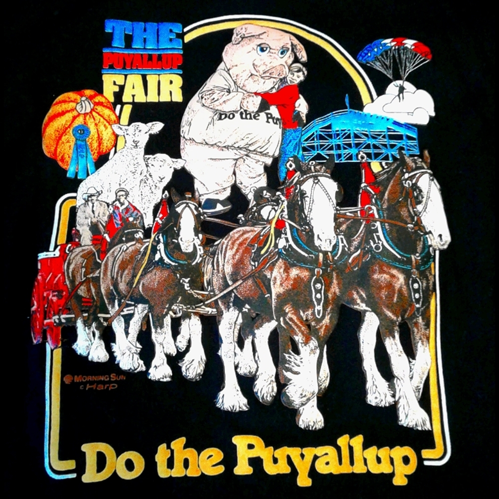 Puyallup Fair T-shirt XL 1980s-1990s